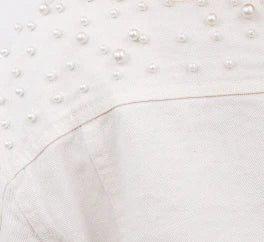 Classic Pearl Denim Jacket