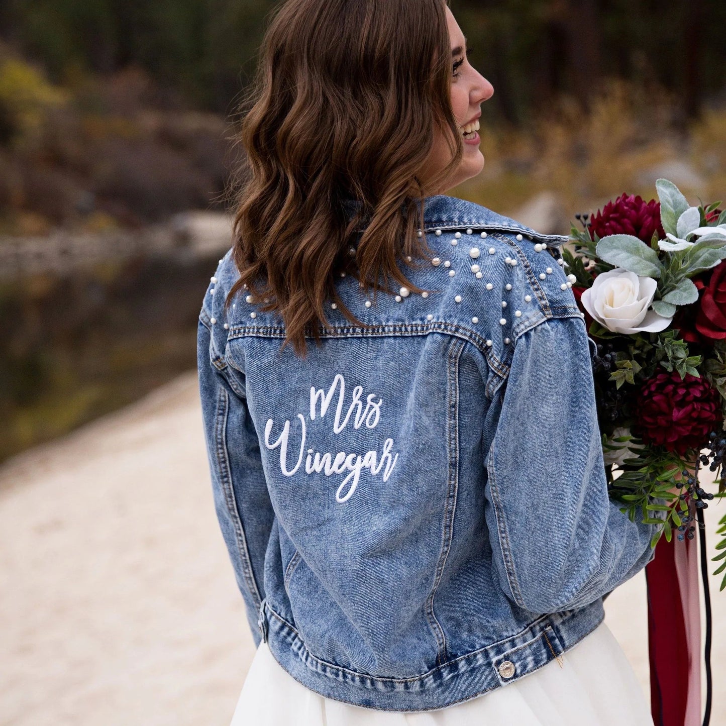 Classic Pearl Denim Jacket