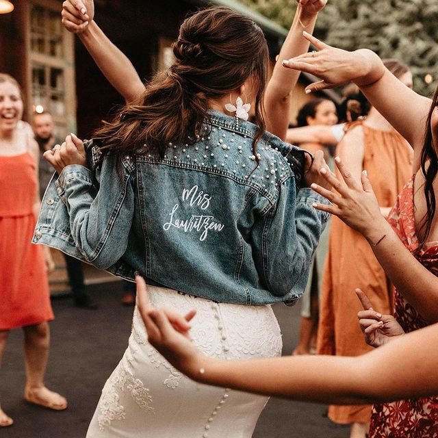 Classic Pearl Denim Jacket