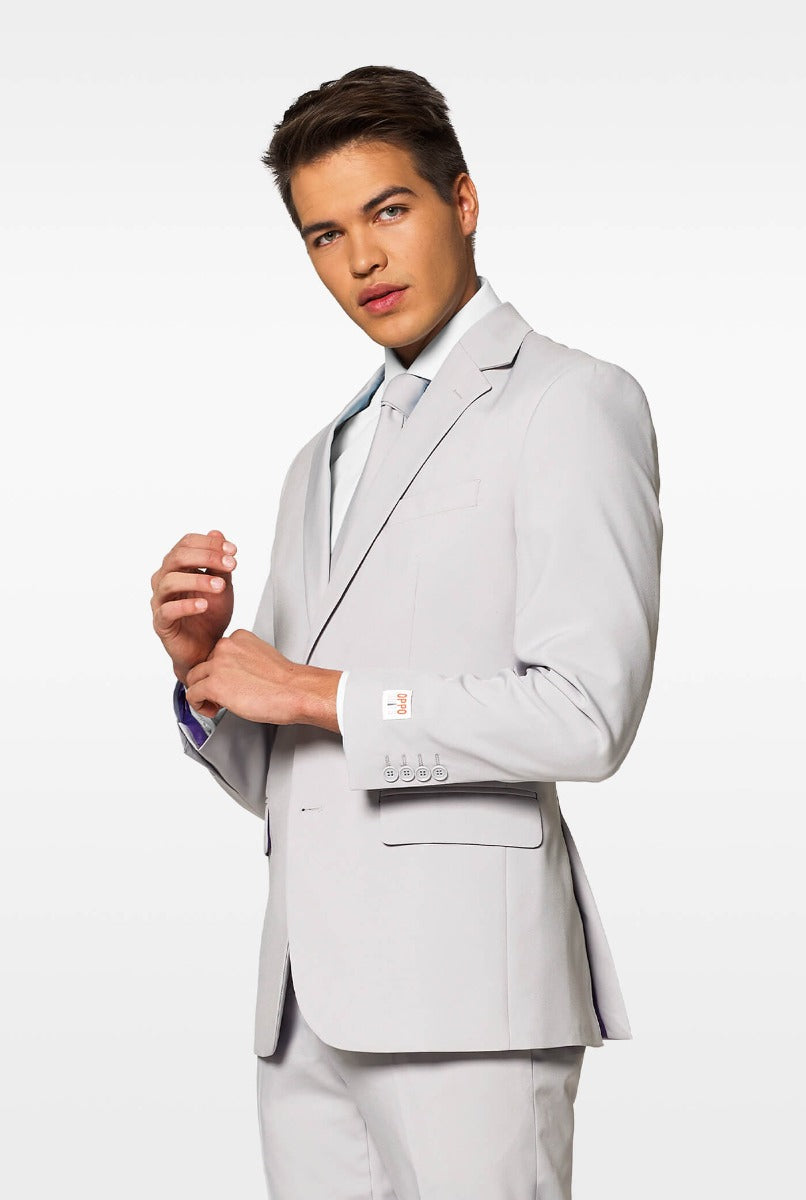 Light Grey Wedding Suit