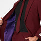 Burgundy Wedding Suit