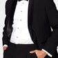 Solid Black Wedding Tux